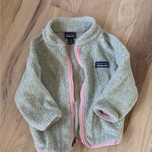 Patagonia Kids Fleece Jacket with Pink Accents